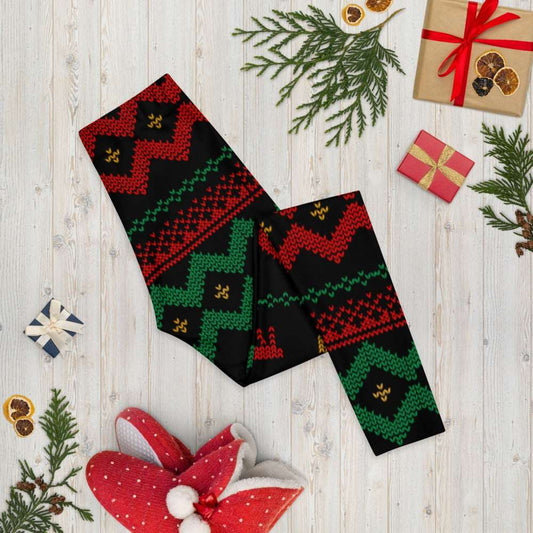 Christmas Merry Sweater Leggings TeeSpect
