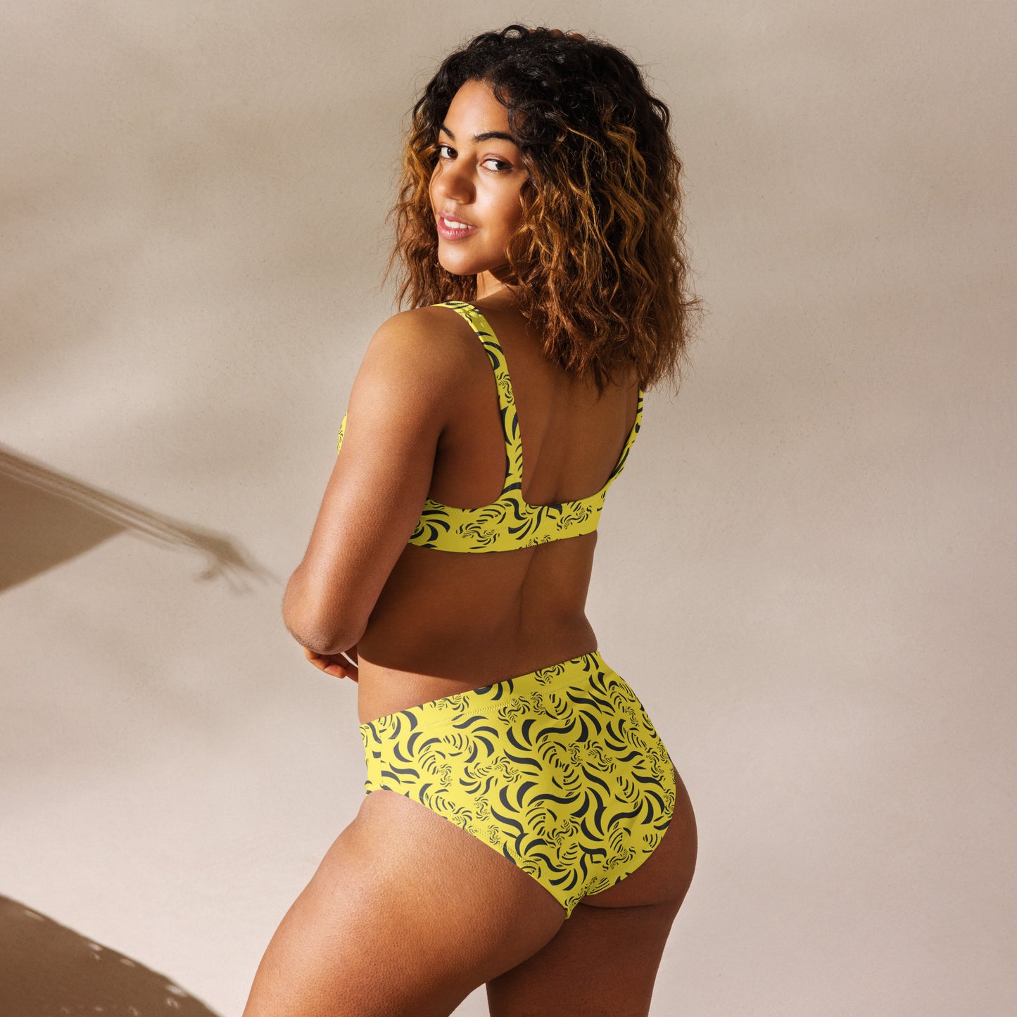 Find Zebra Recycled High-Waisted Bikini Multiple Colors
