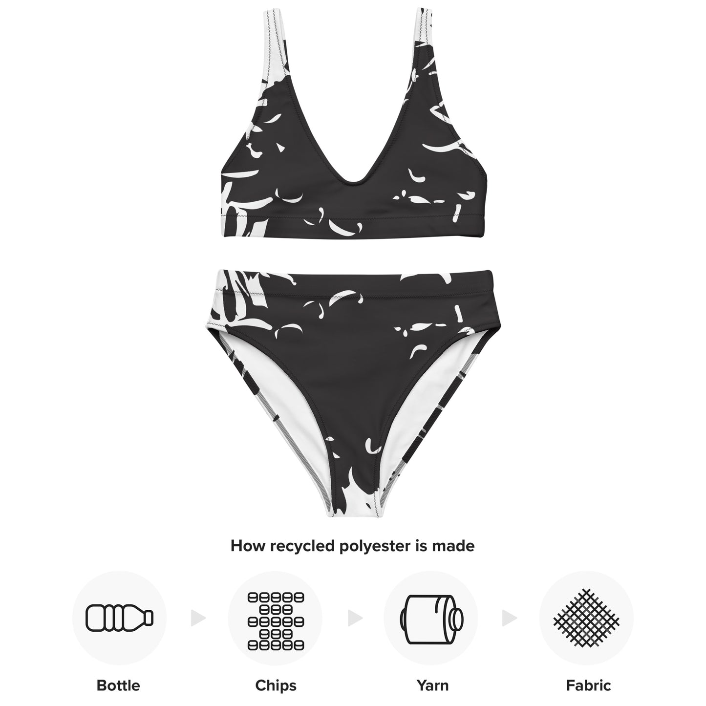 Moon Flames Recycled High-Waisted Bikini