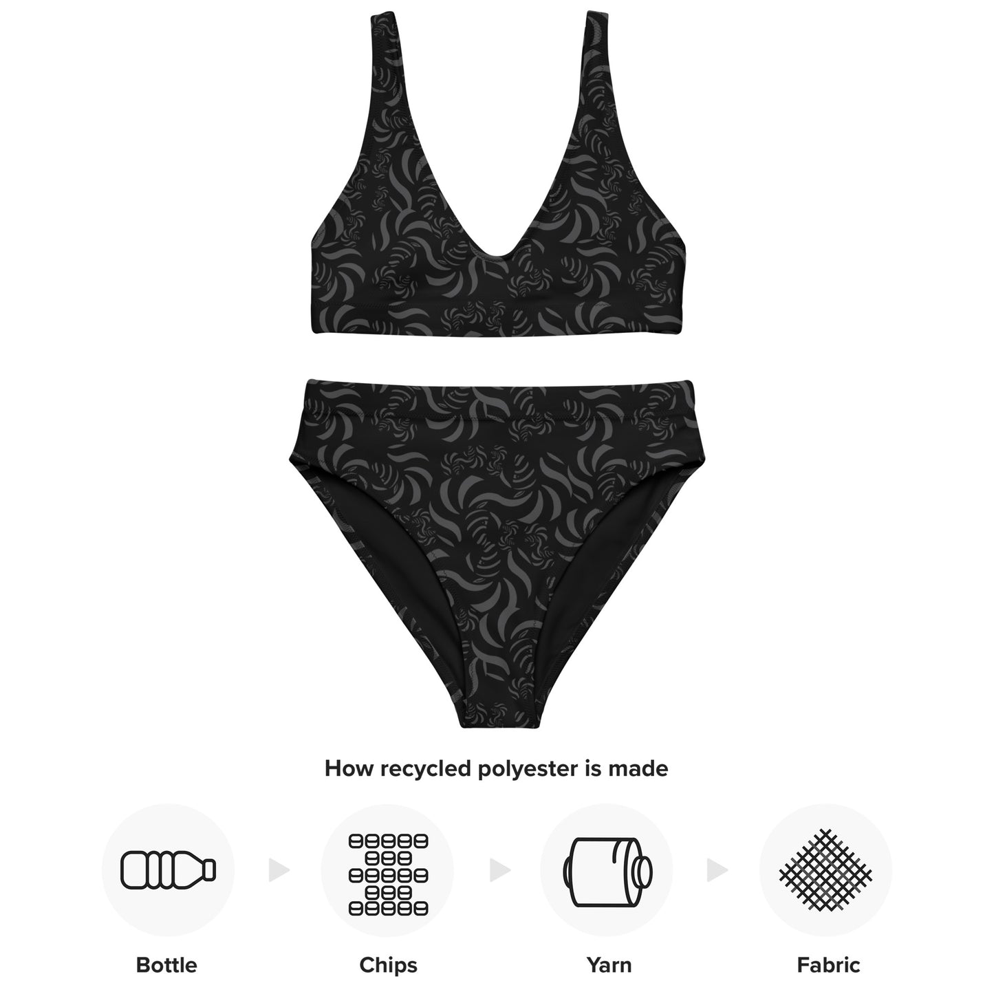 Find Zebra Recycled High-Waisted Bikini Multiple Colors