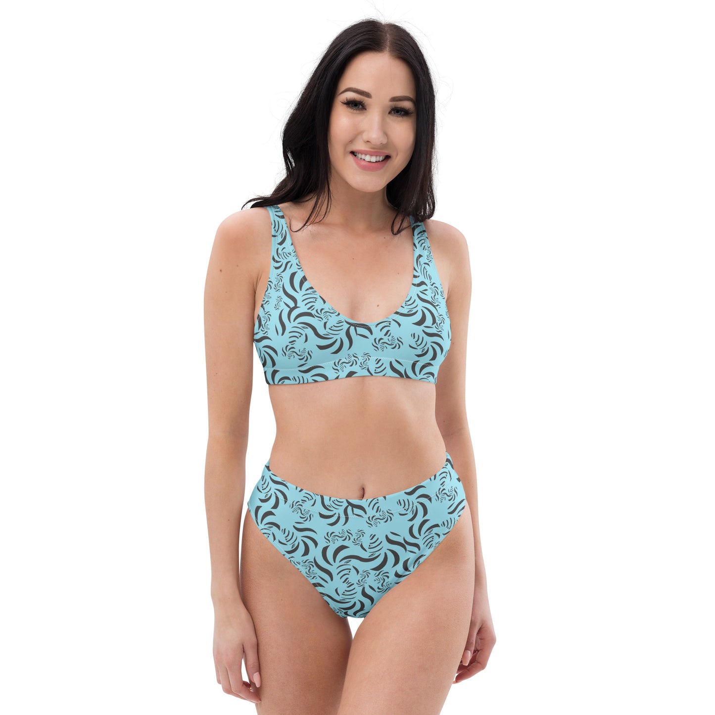 Find Zebra Recycled High-Waisted Bikini Multiple Colors