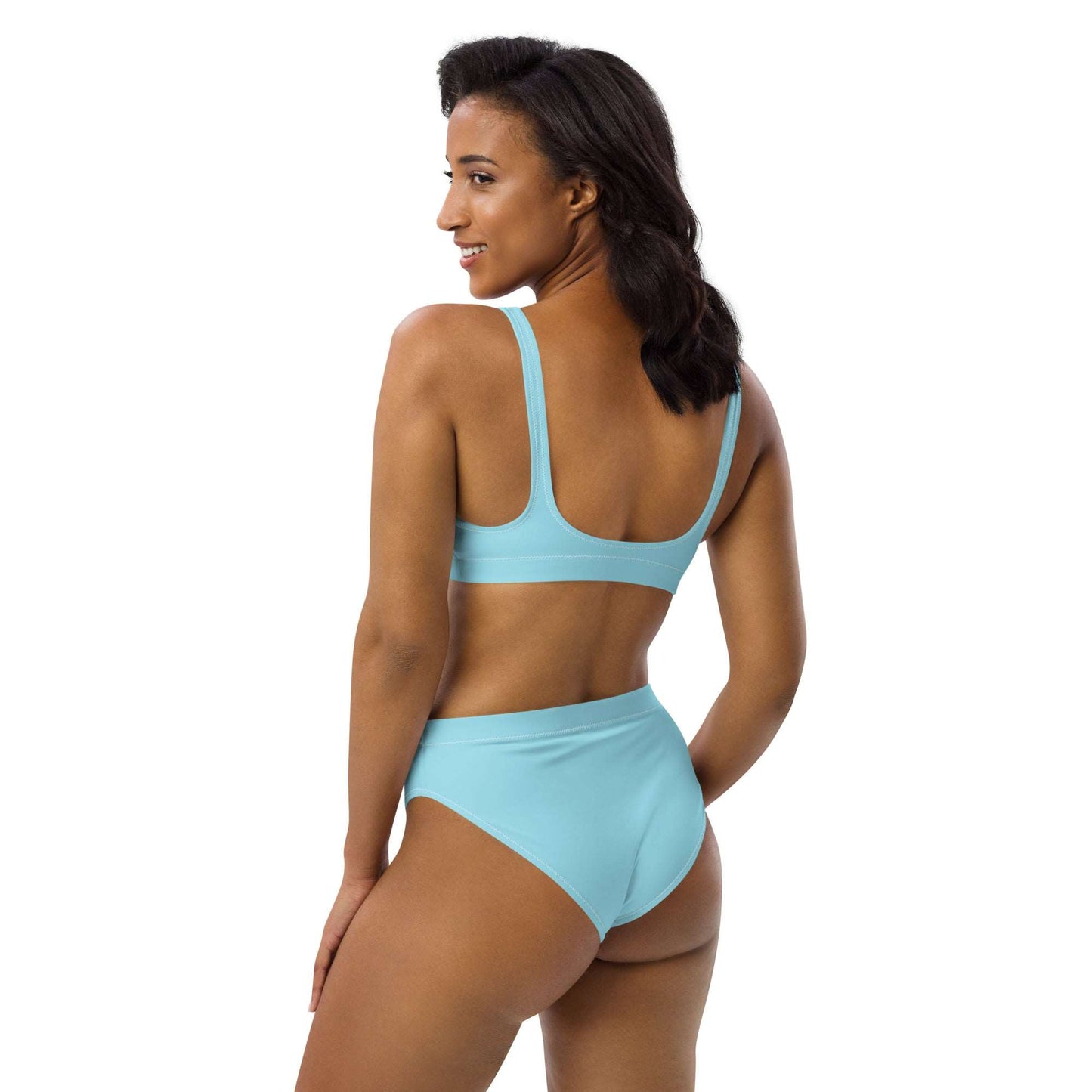 Blizzard Blue Recycled High-Waisted Bikini