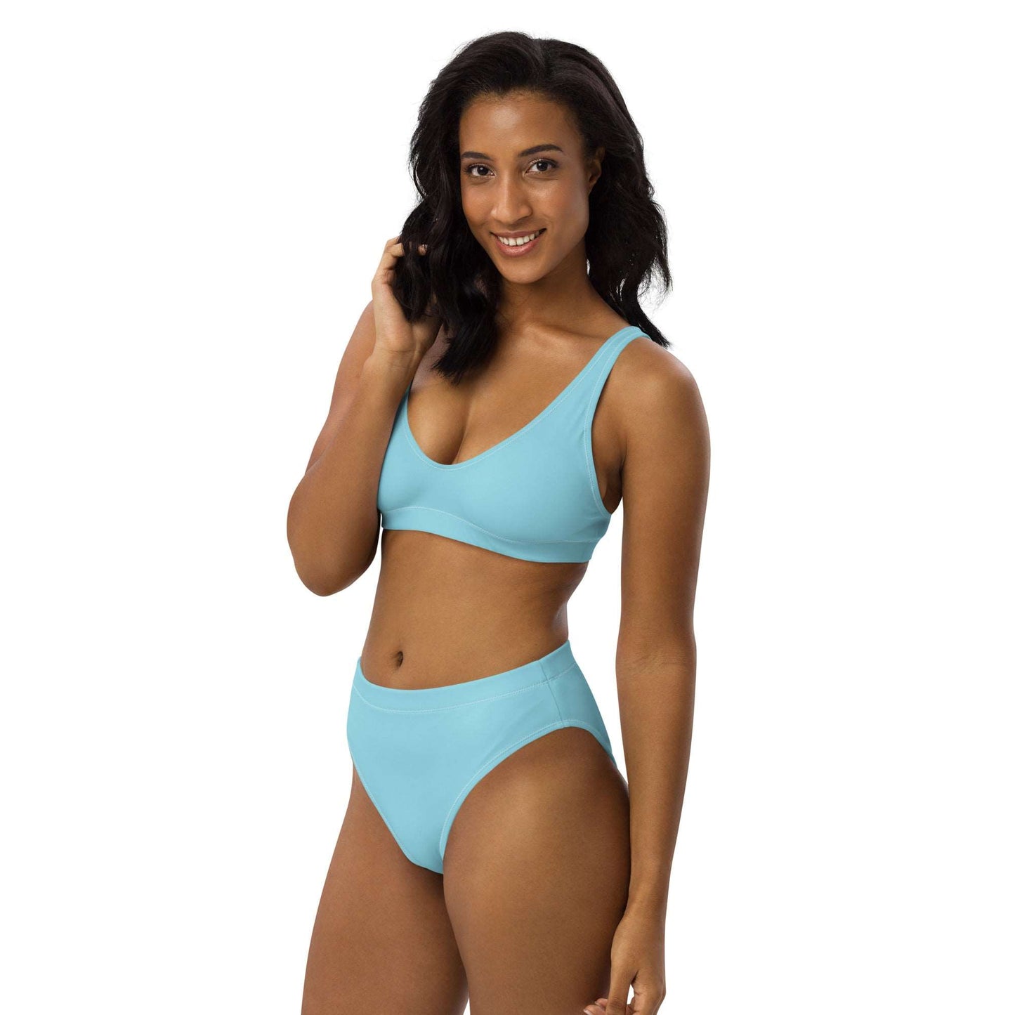 Blizzard Blue Recycled High-Waisted Bikini