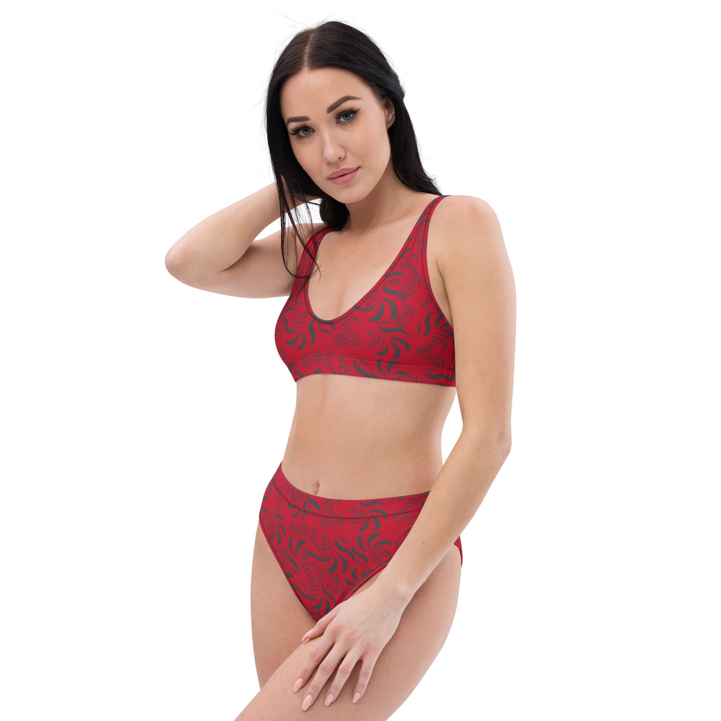 Find Zebra Recycled High-Waisted Bikini Multiple Colors