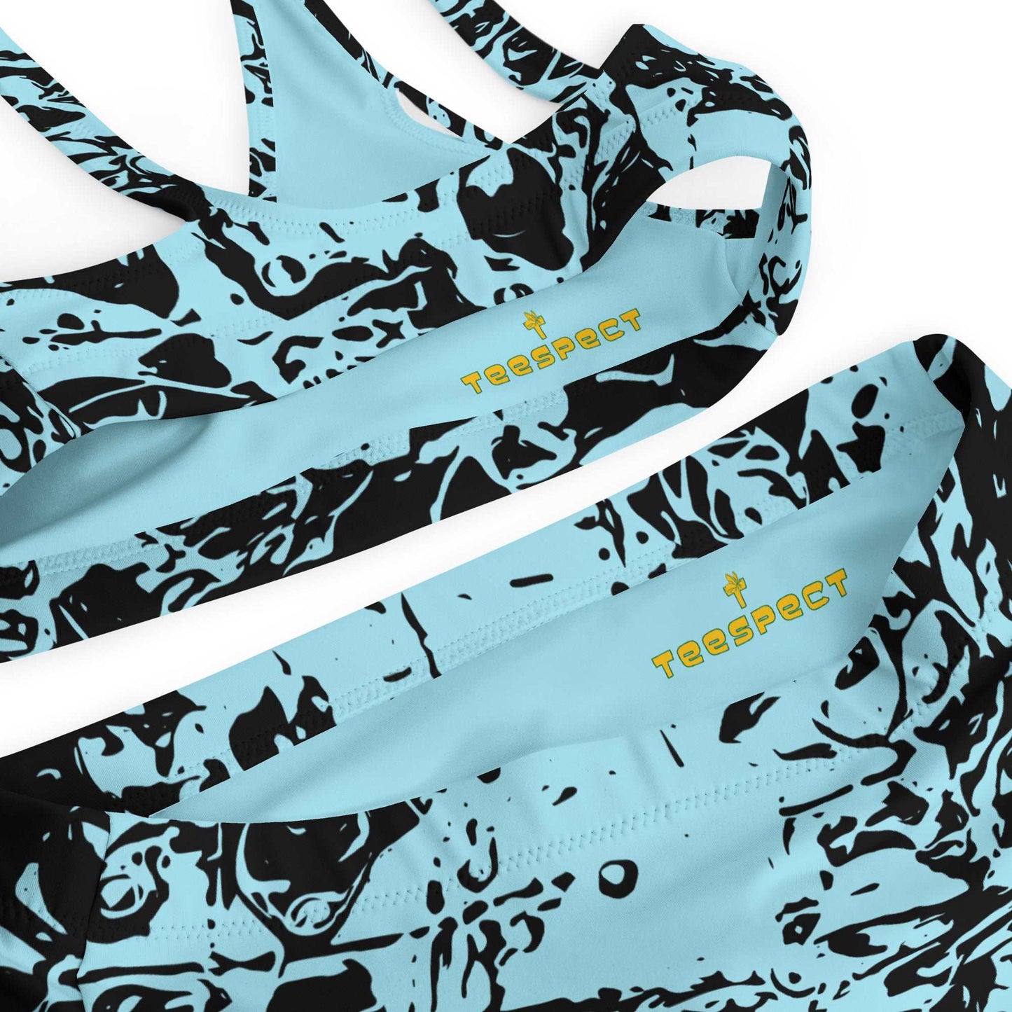 Autumn Chaos Sketch Recycled High-Waisted Bikini