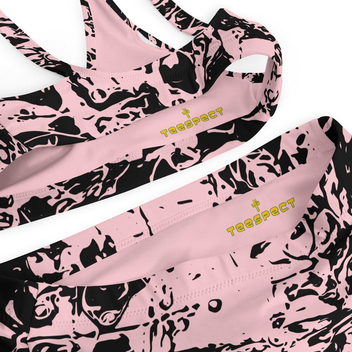 Autumn Chaos Sketch Recycled High-Waisted Bikini
