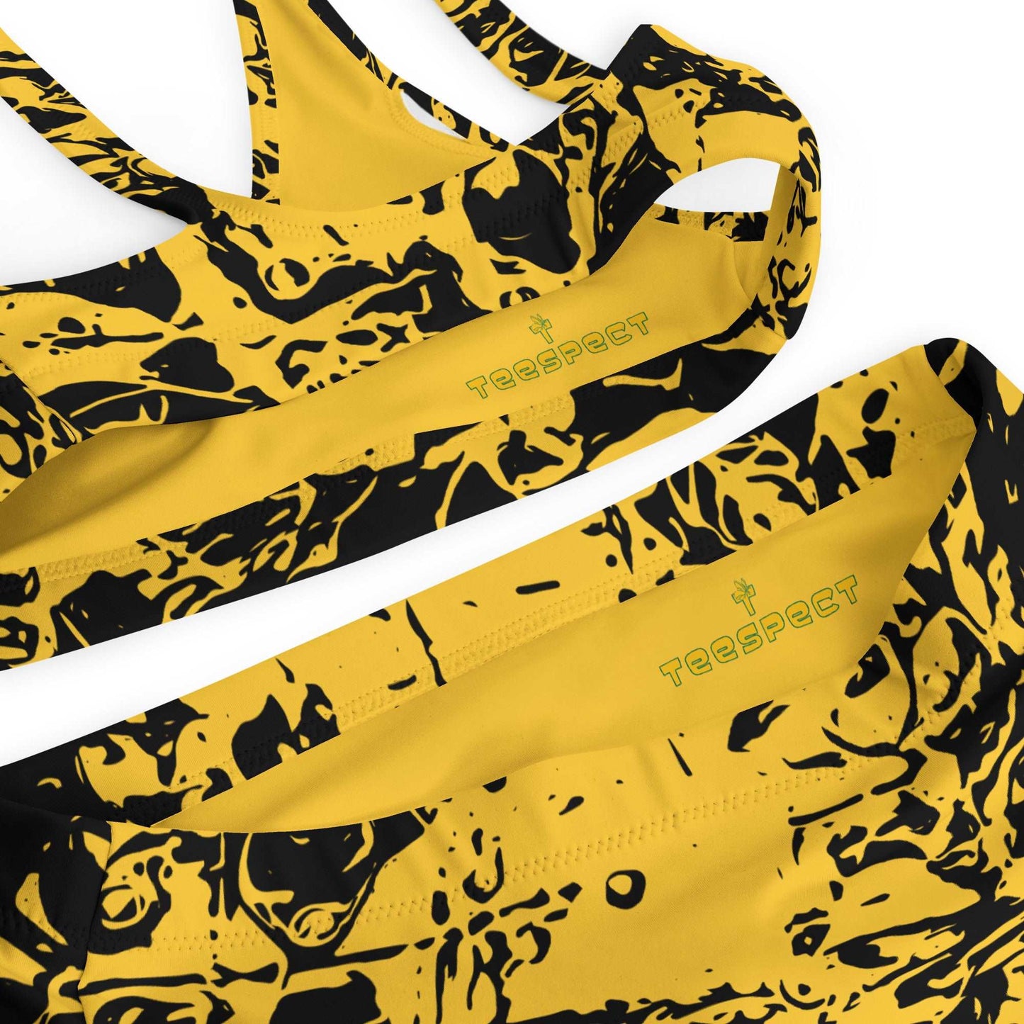 Autumn Chaos Sketch Recycled High-Waisted Bikini