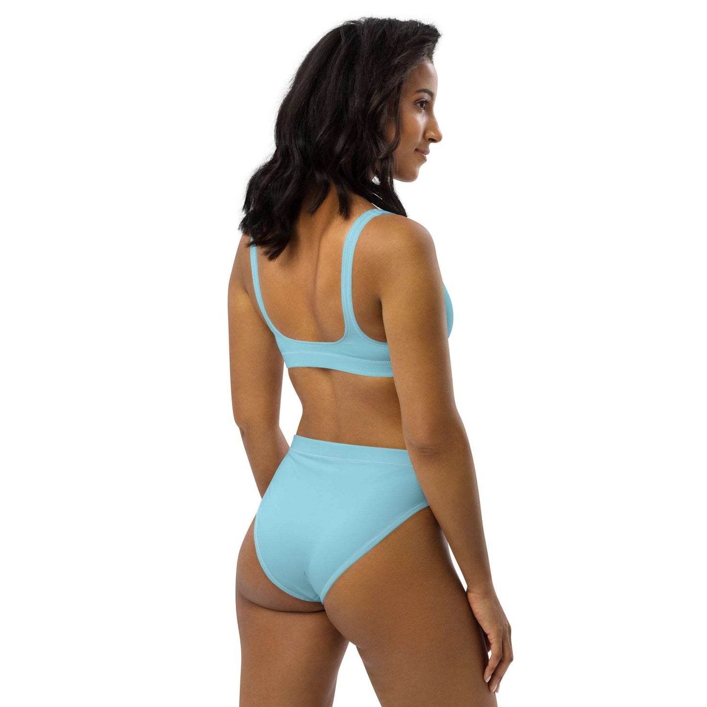 Blizzard Blue Recycled High-Waisted Bikini