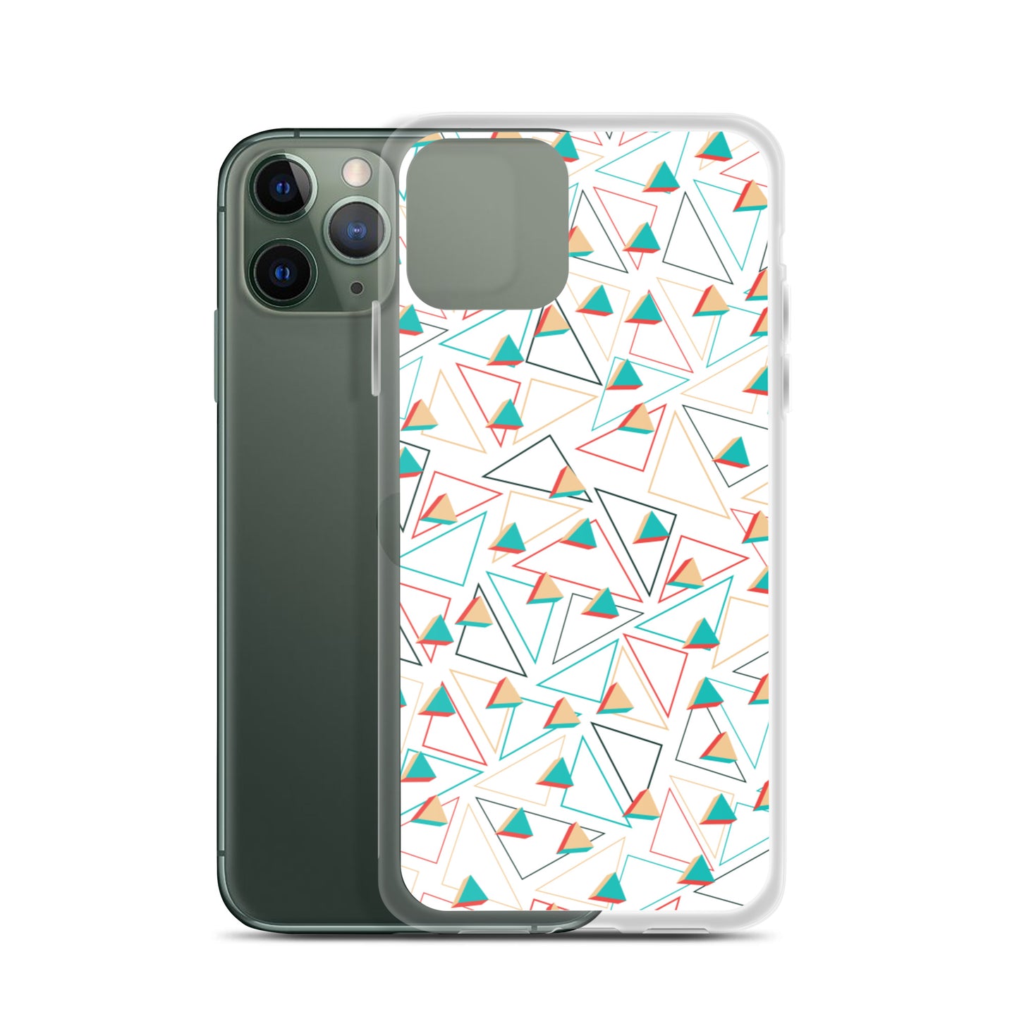 Triangular Candied White iPhone Case