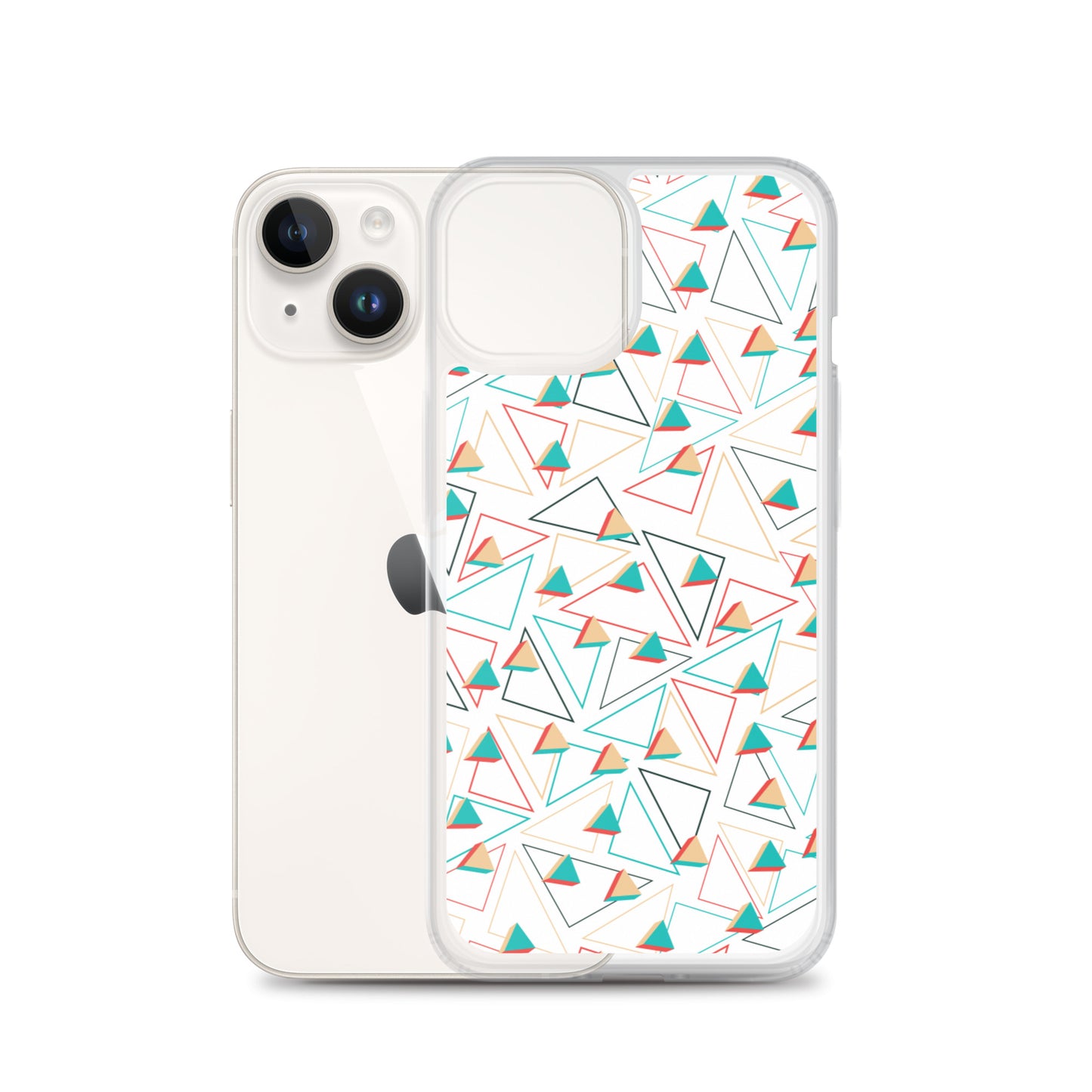 Triangular Candied White iPhone Case
