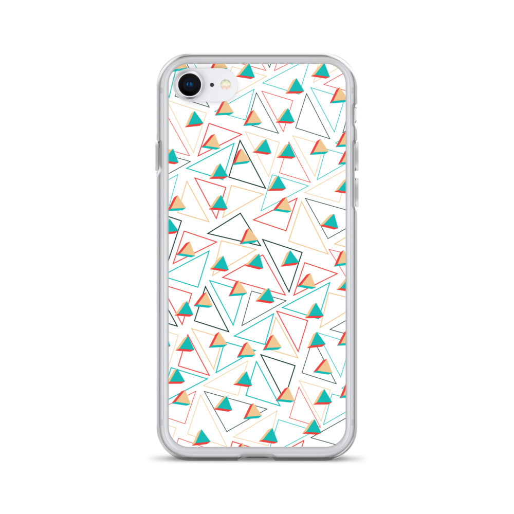 Triangular Candied White iPhone Case