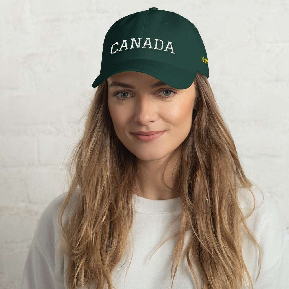 Bold CANADA 4 Side Embroidery Classic Dad Hat TeeSpect
