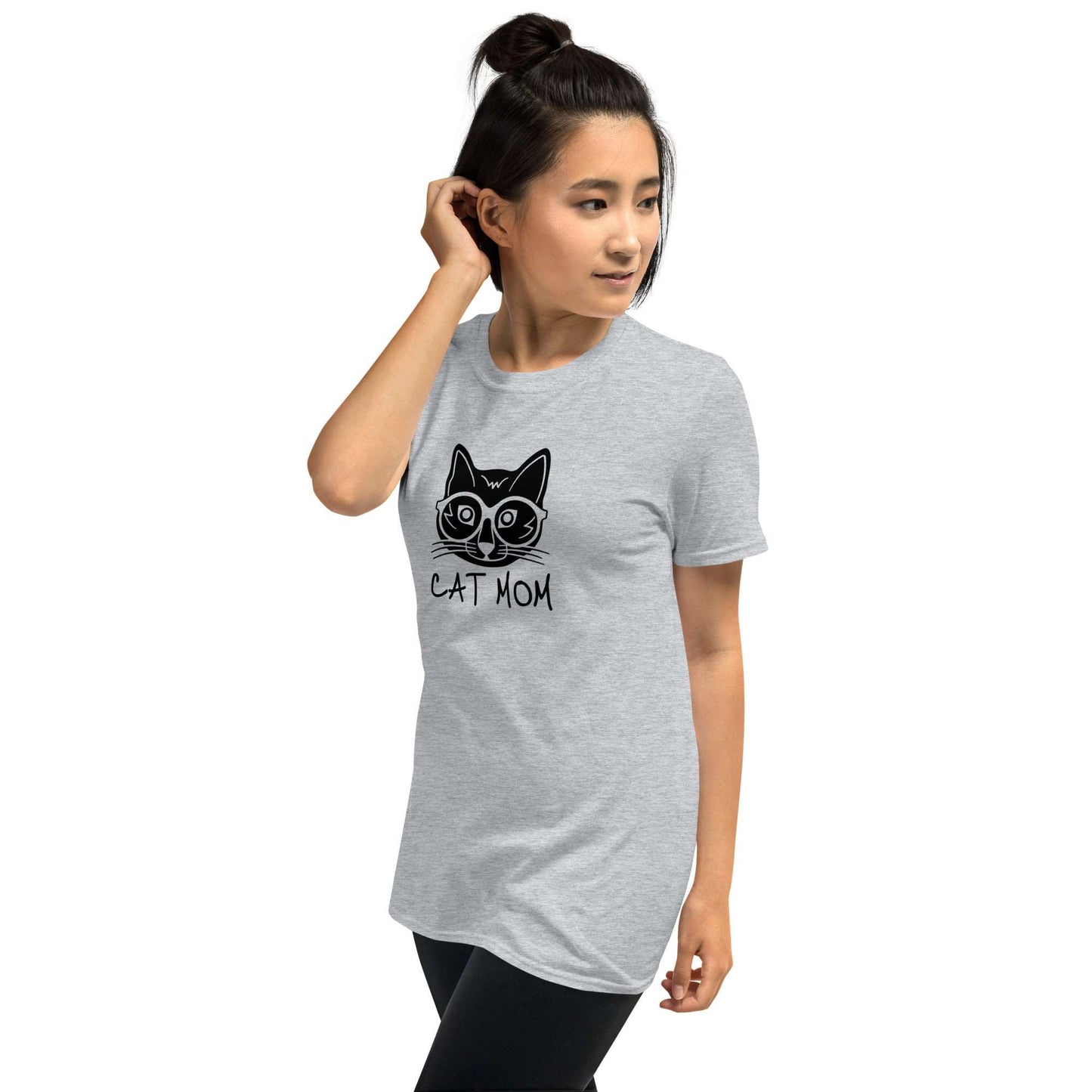 Cat Mom Unisex Softstyle Short-Sleeve T-Shirt TeeSpect