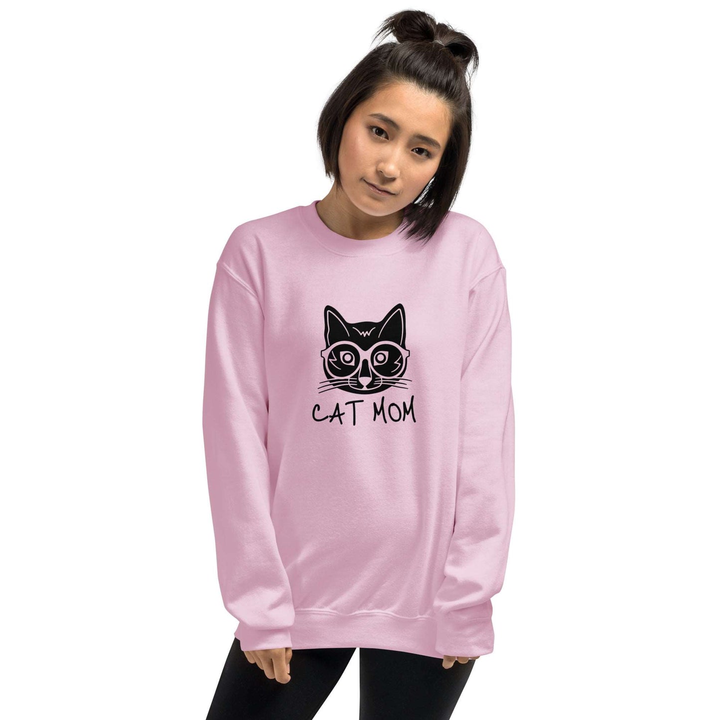 Cat Mom Unisex Crew Neck Sweatshirt TeeSpect