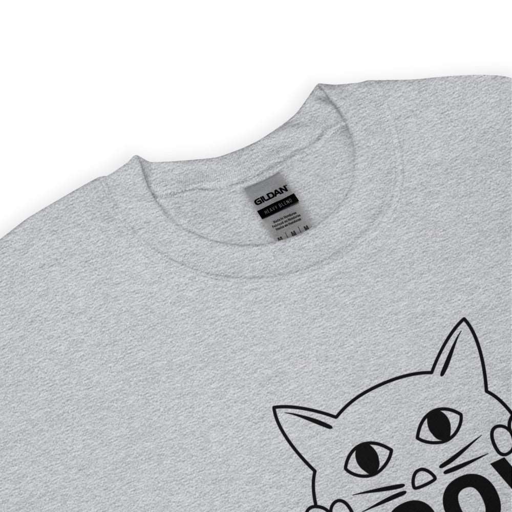 Cat Face Meow Warm, Soft Feel, Pre-Shrunk Classic Fit Crew Neck Sweatshirt TeeSpect