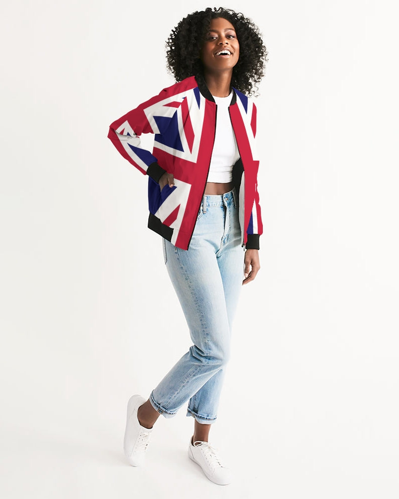 Great Britain Union Jack Flag Women's Bomber Jacket TeeSpect