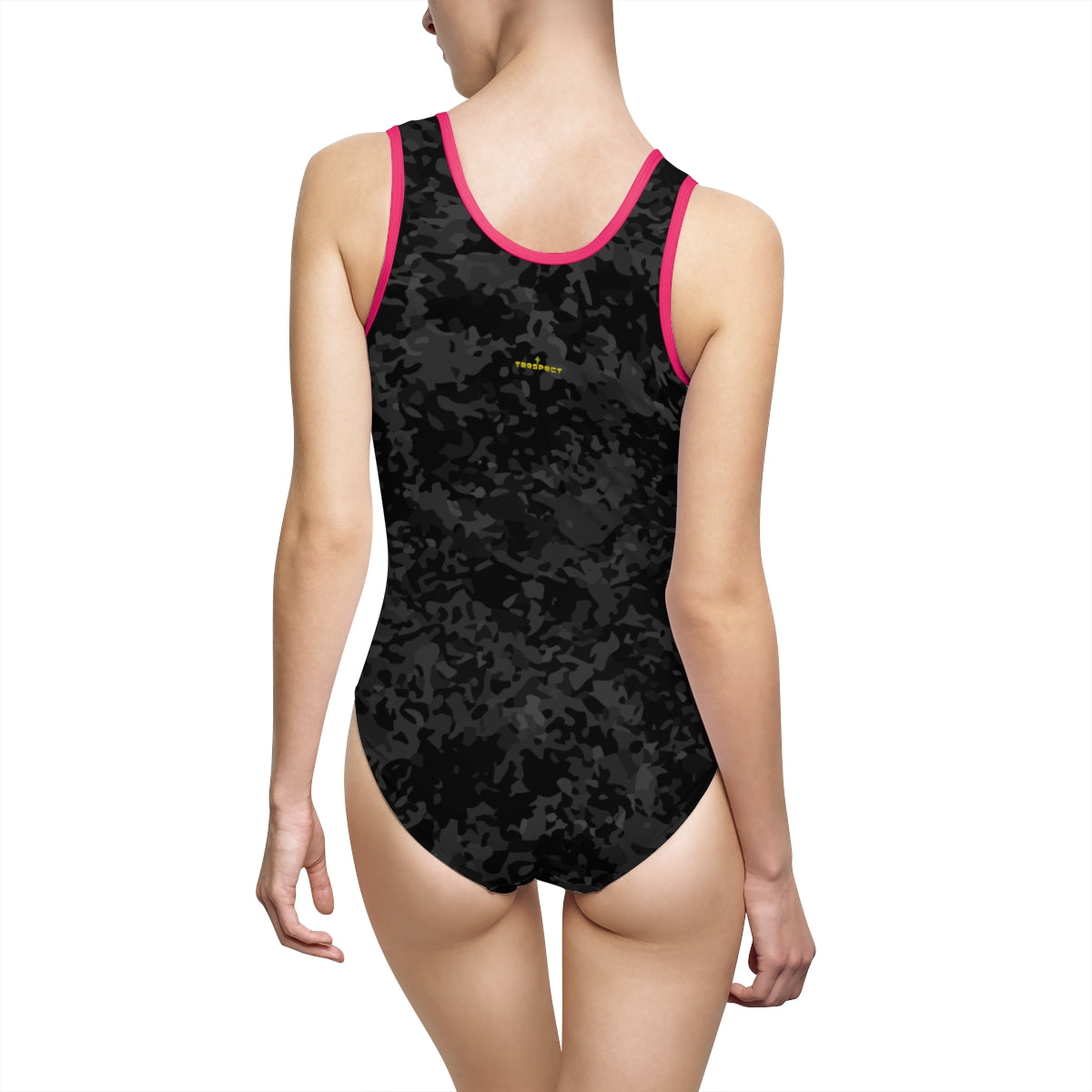 Neo Camo Black Women's Classic One-Piece Swimsuit