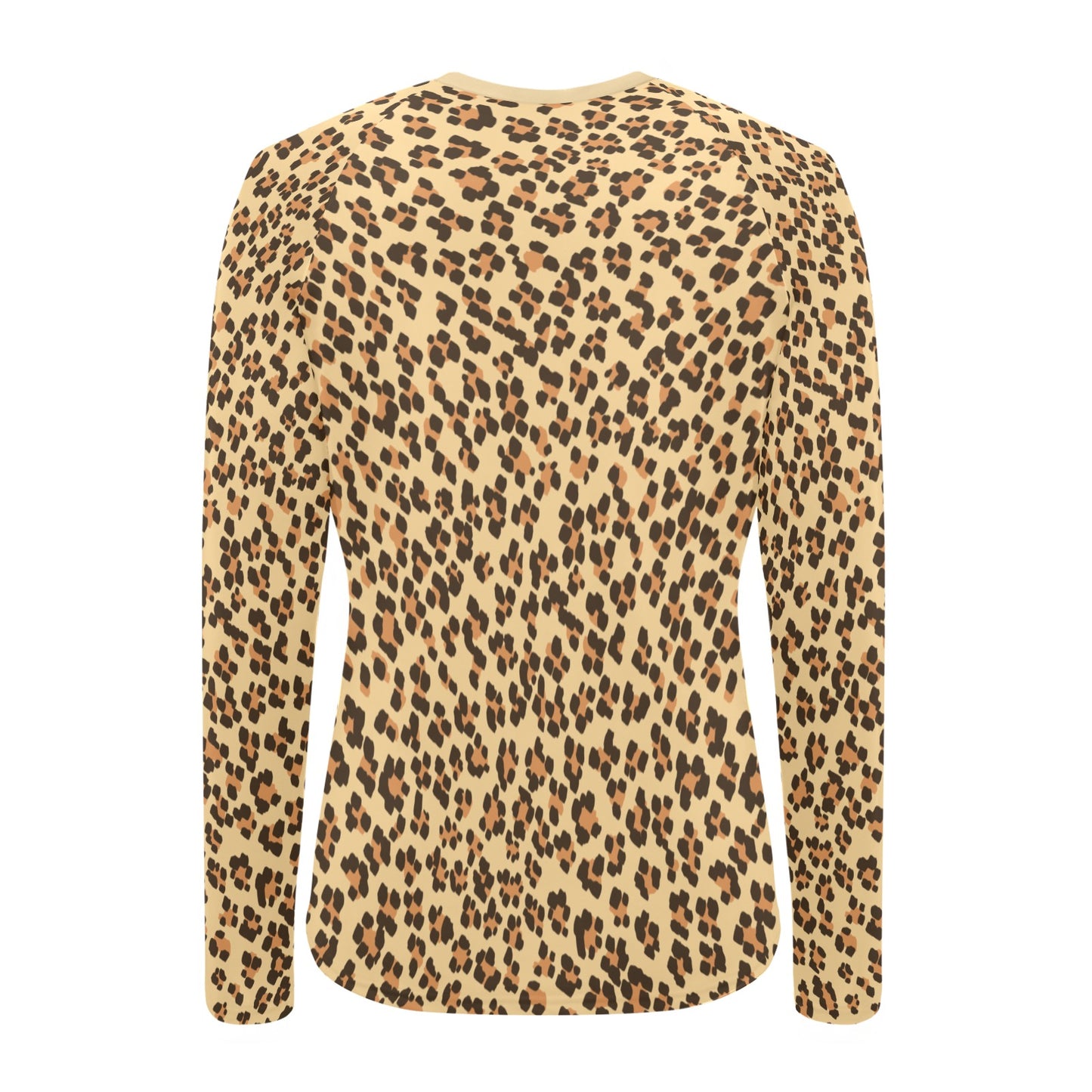 Leopard On Women's Long Sleeve Swim Shirt