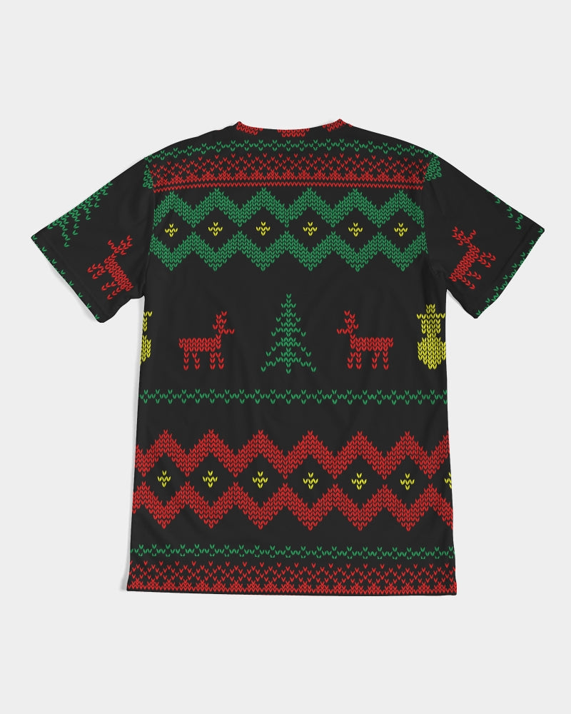 Christmas Merry Sweatshirt (Sweater) Black Men's Tee TeeSpect