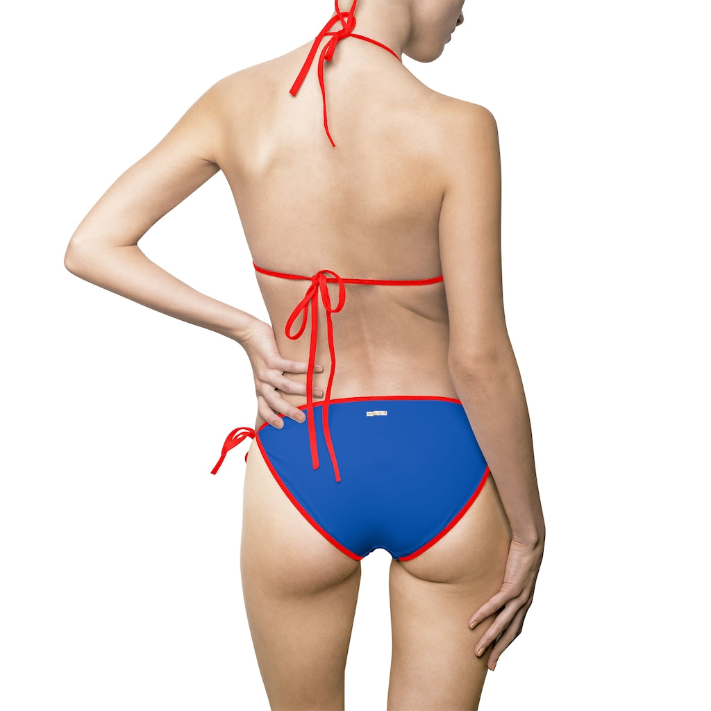 Simply Cobalt Blue Women's Bikini Swimsuit TeeSpect