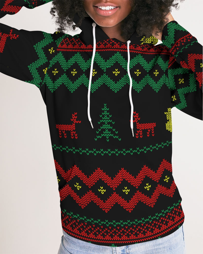 Christmas Merry Sweatshirt (Sweater) Black Women's Hoodie TeeSpect