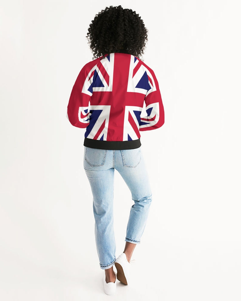 Great Britain Union Jack Flag Women's Bomber Jacket TeeSpect