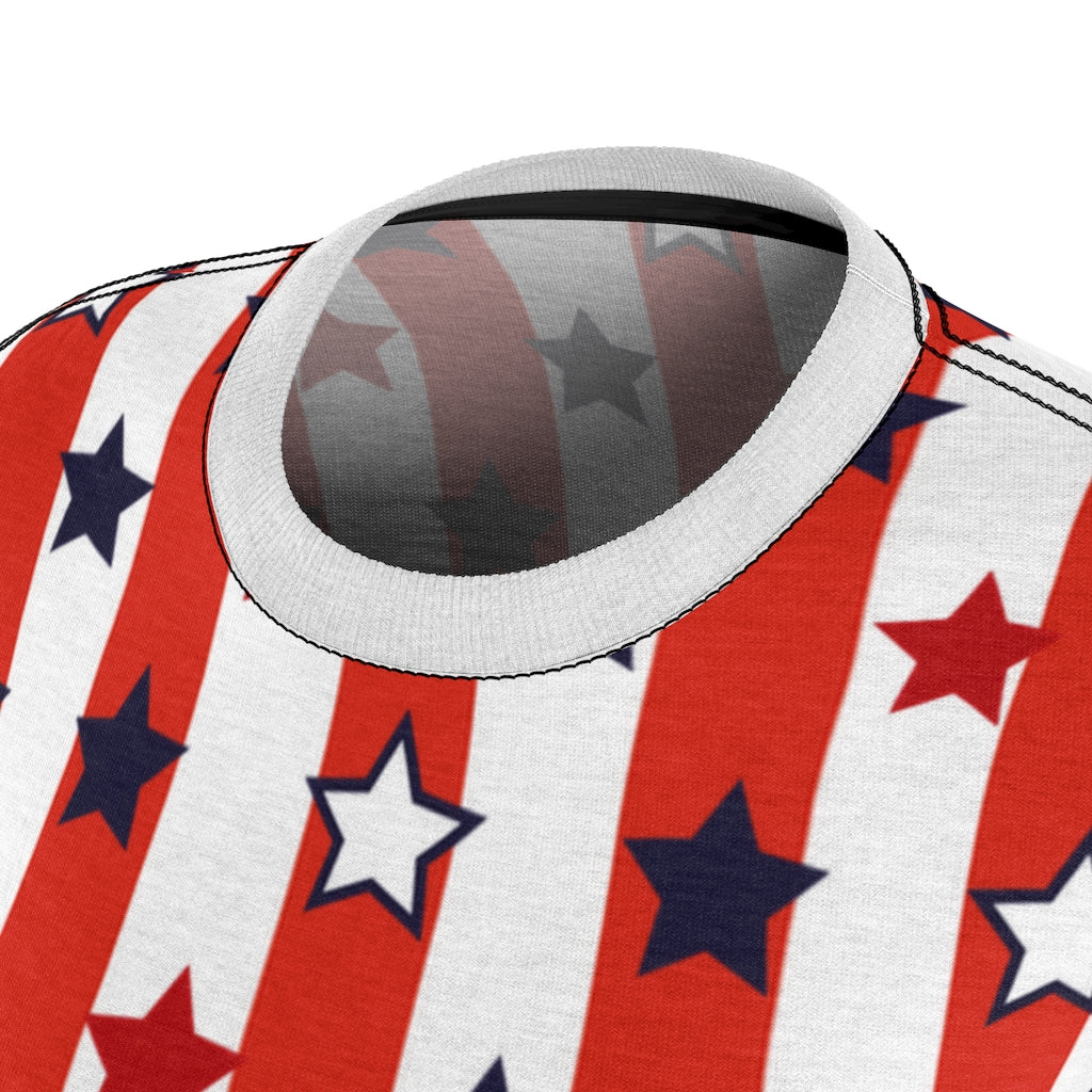 Stars On Stripes Women's AOP Cut & Sew Tee TeeSpect