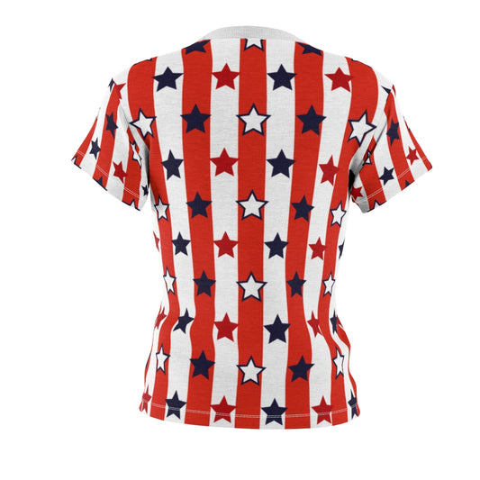 Stars On Stripes Women's AOP Cut & Sew Tee TeeSpect