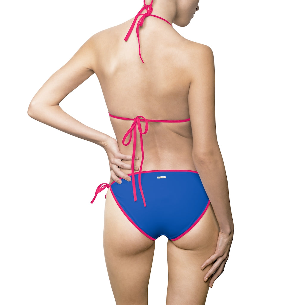 Simply Cobalt Blue Women's Bikini Swimsuit TeeSpect