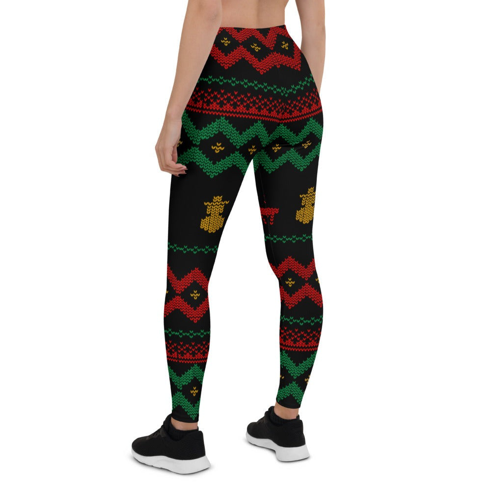 Christmas Merry Sweater Leggings TeeSpect
