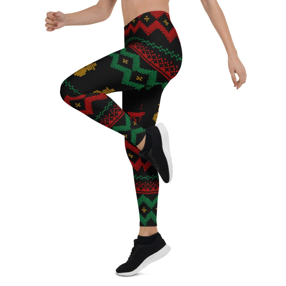 Christmas Merry Sweater Leggings TeeSpect