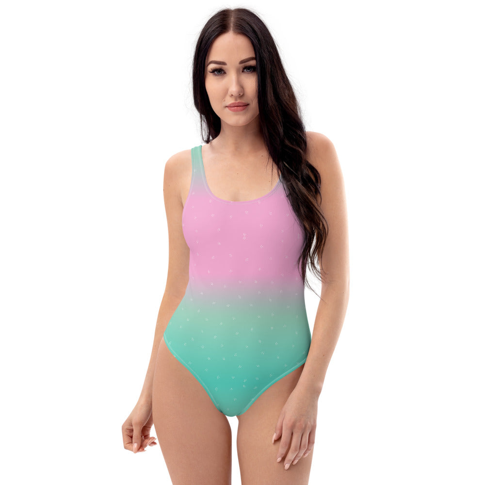 Semi Circle One-Piece Swimsuit TeeSpect