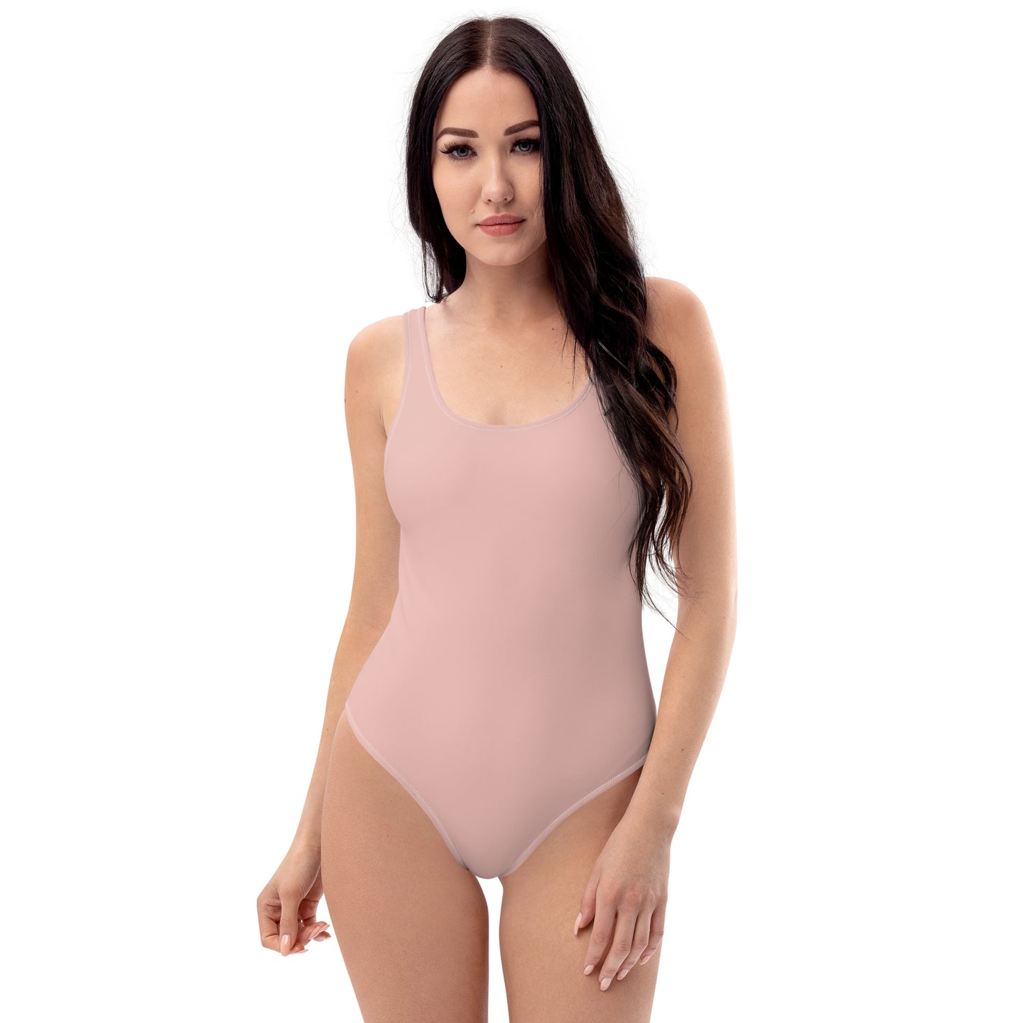 Multiple Nude Natural Skin Tone Colored Smooth Fabric, Cheeky Fit One-Piece Comfortable Swimsuit TeeSpect