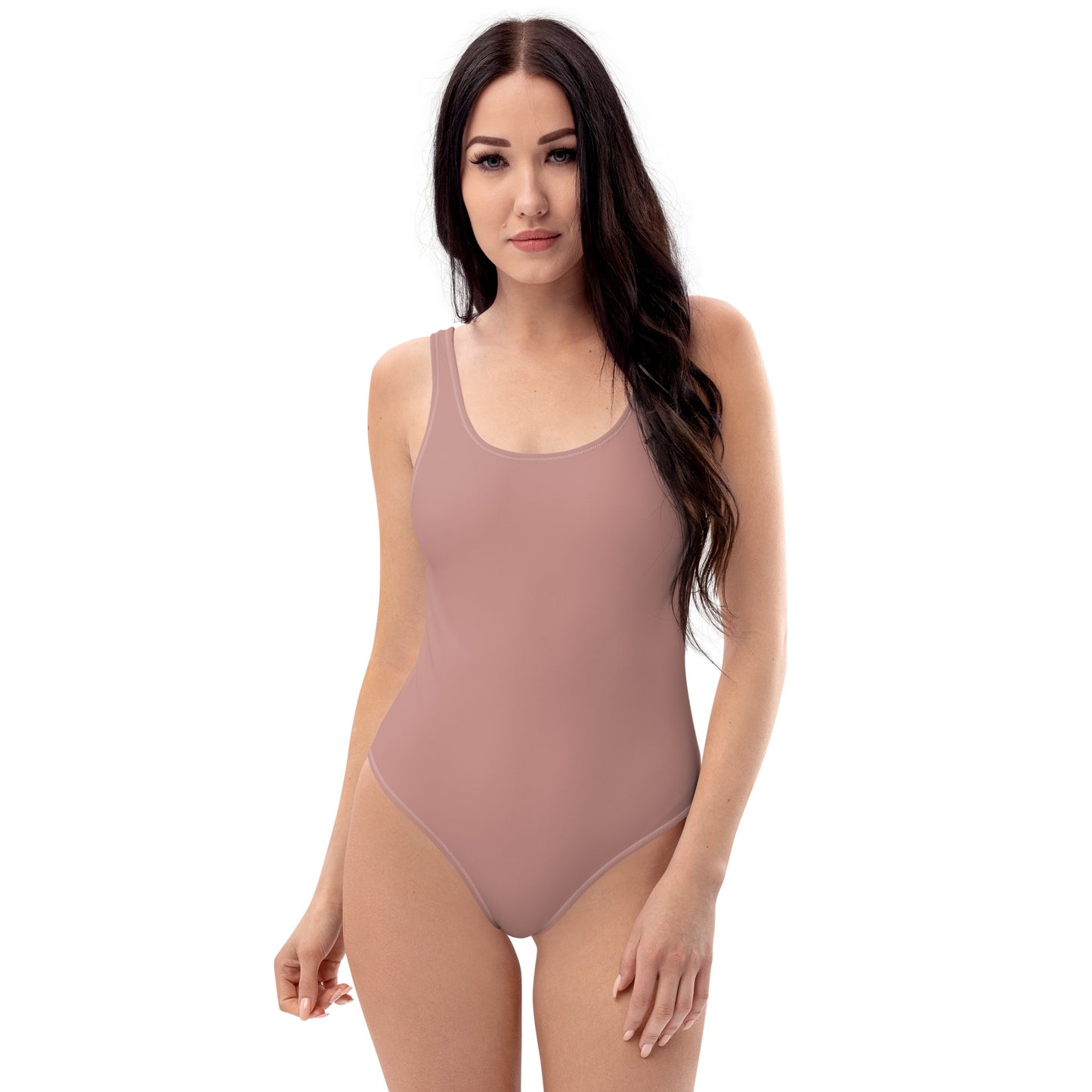 Multiple Nude Natural Skin Tone Colored Smooth Fabric, Cheeky Fit One-Piece Comfortable Swimsuit TeeSpect