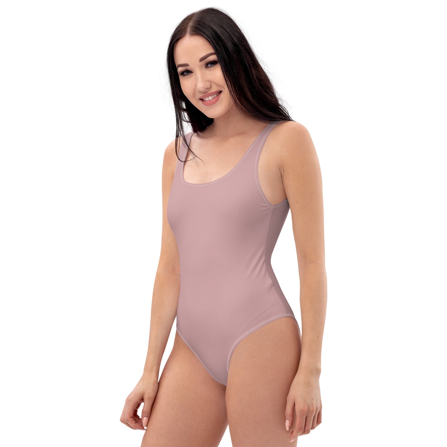 Multiple Nude Natural Skin Tone Colored Smooth Fabric, Cheeky Fit One-Piece Comfortable Swimsuit TeeSpect