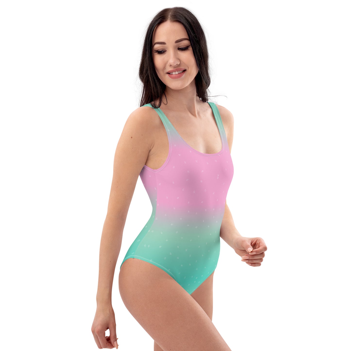 Semi Circle One-Piece Swimsuit TeeSpect