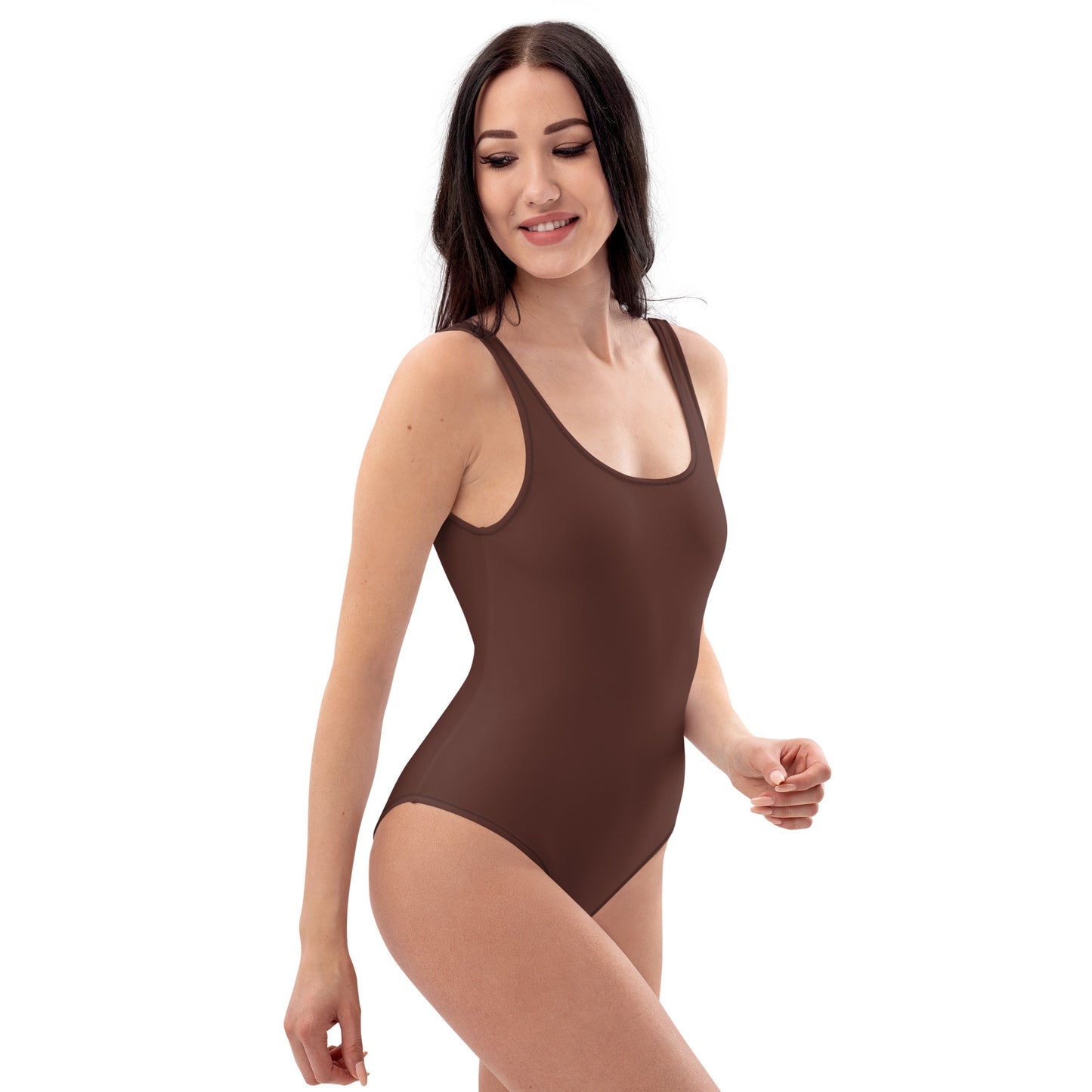 Multiple Nude Natural Skin Tone Colored Smooth Fabric, Cheeky Fit One-Piece Comfortable Swimsuit TeeSpect