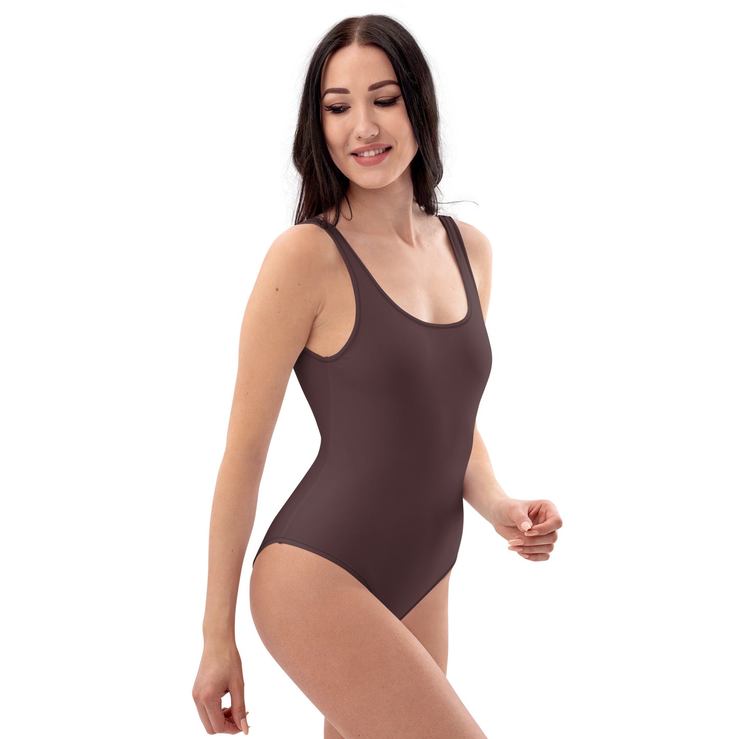 Multiple Nude Natural Skin Tone Colored Smooth Fabric, Cheeky Fit One-Piece Comfortable Swimsuit TeeSpect