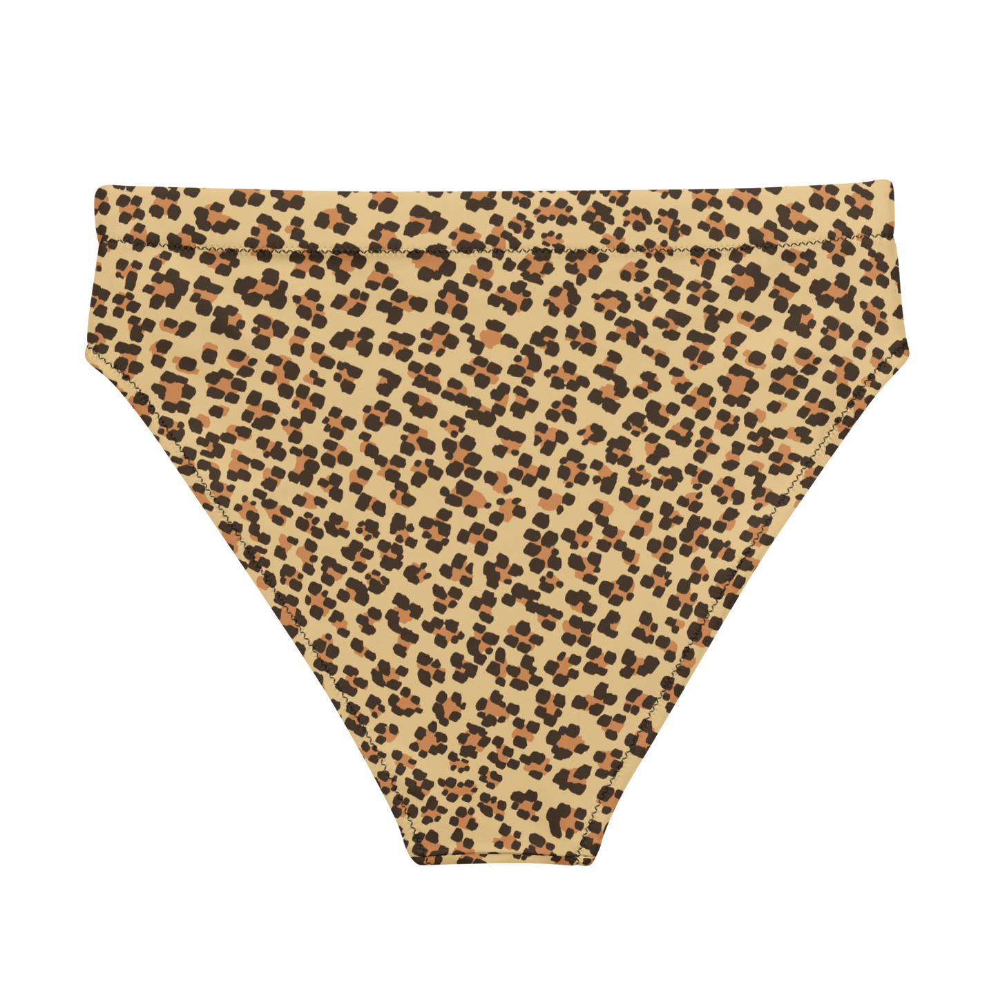 Leopard On Recycled High-Waisted Bikini Bottom