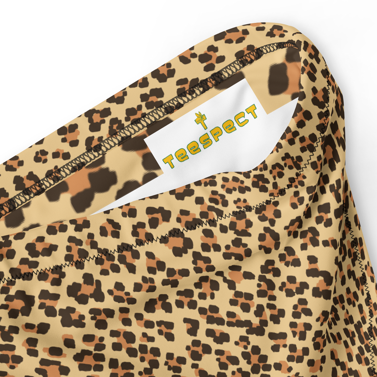 Leopard On Recycled High-Waisted Bikini Bottom