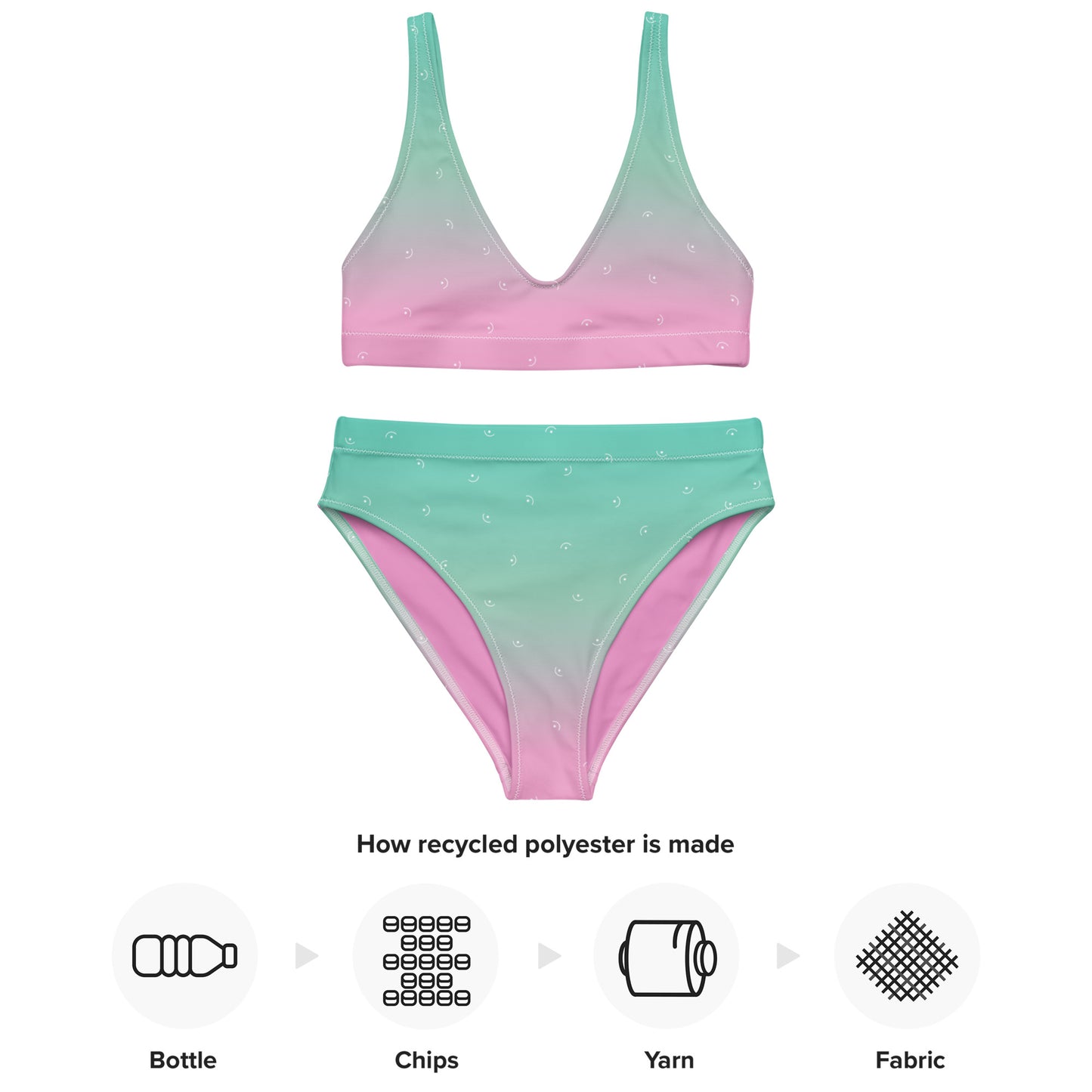 Semi Circle Recycled High-Waisted Bikini