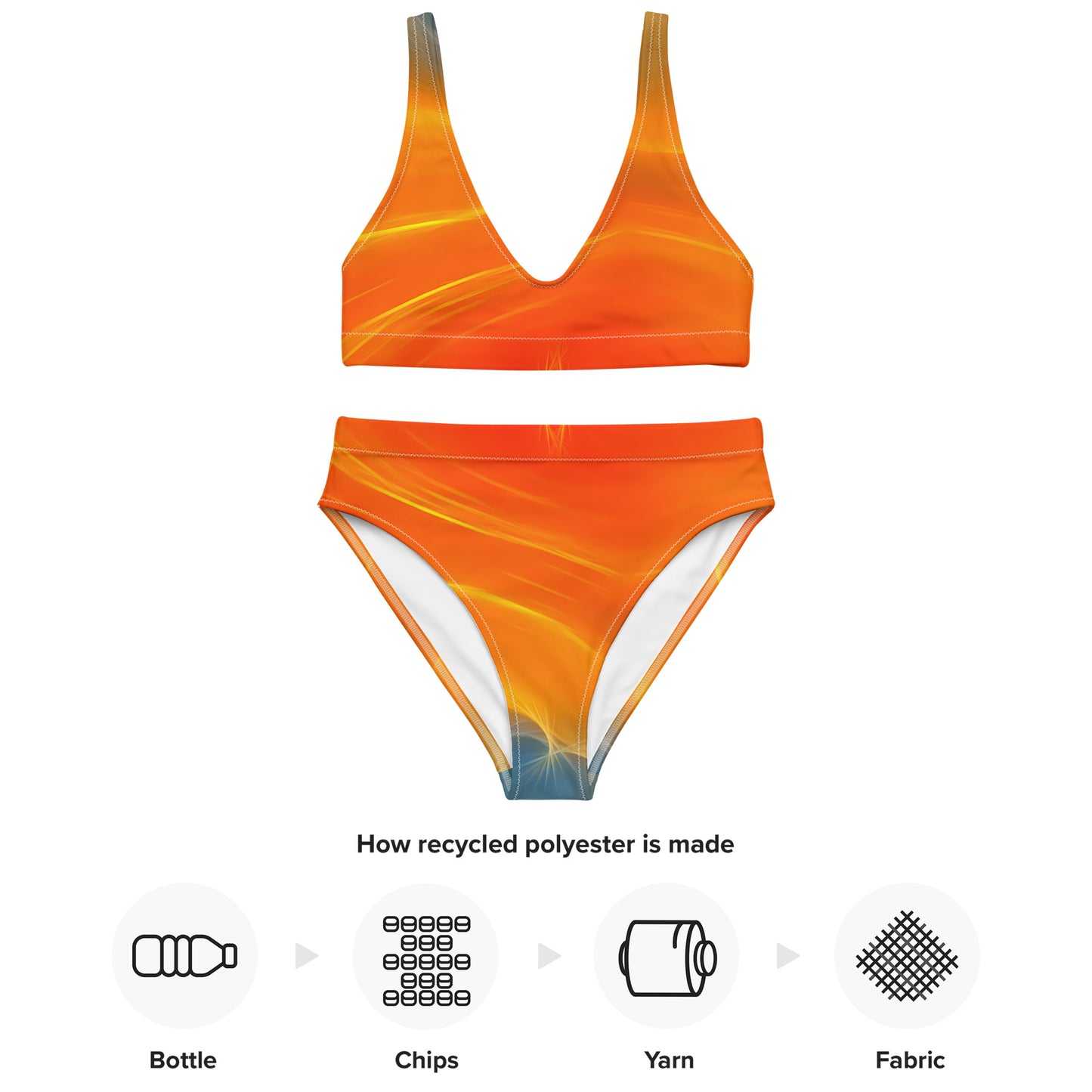 City Orange Recycled High-Waisted Bikini