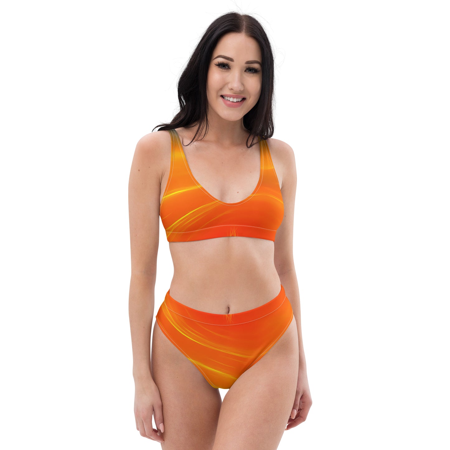 City Orange Recycled High-Waisted Bikini