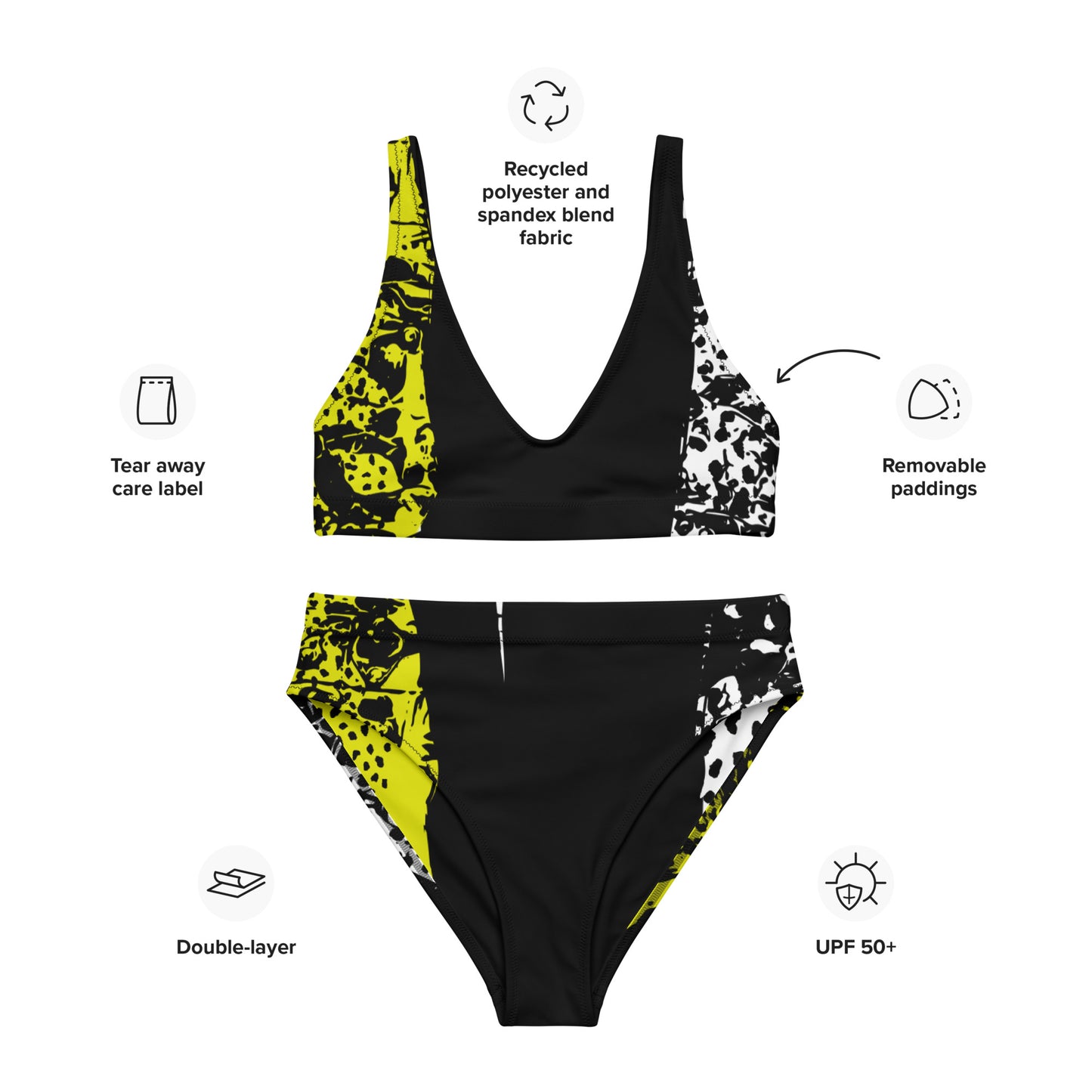 Triple Wild Recycled High-Waisted Bikini