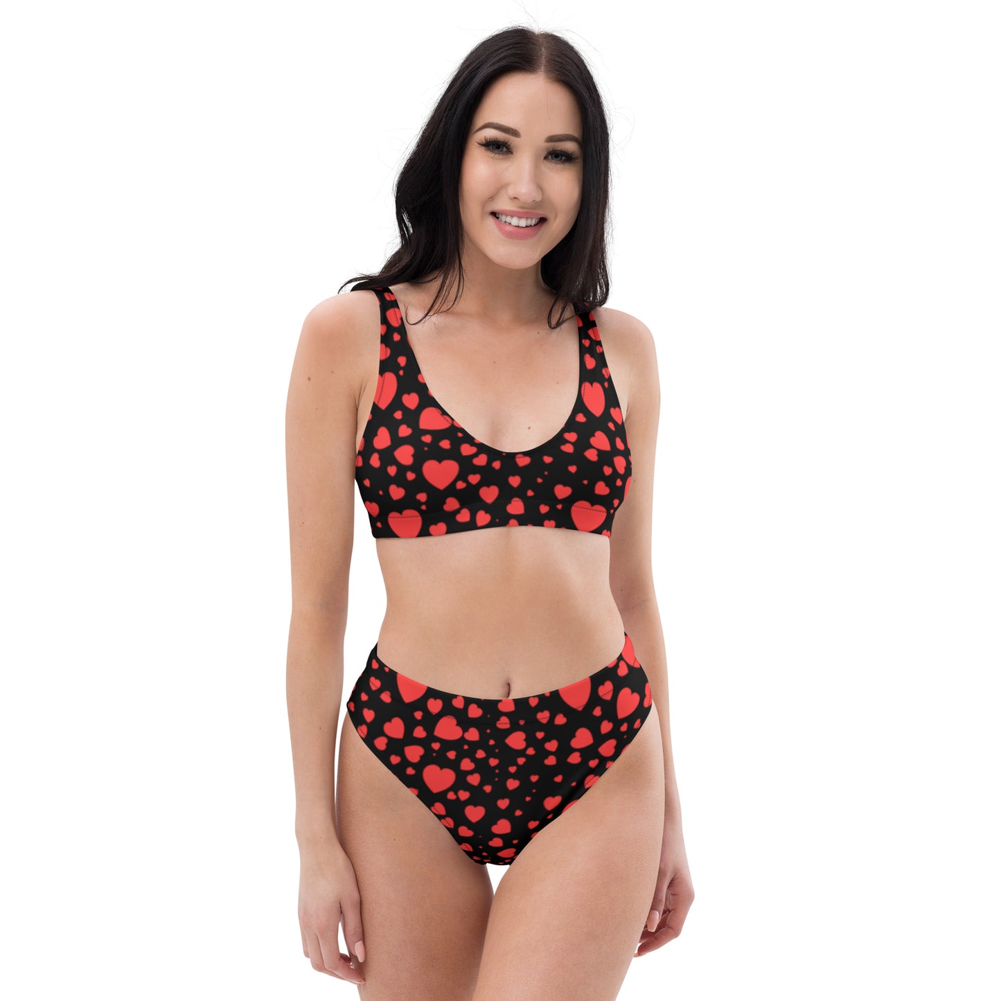 Plenty Hearts Aflutter Recycled High-Waisted Bikini