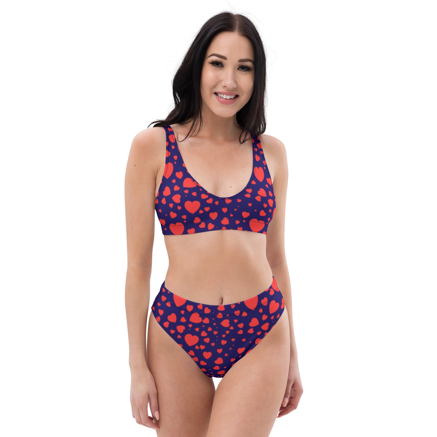 Plenty Hearts Aflutter Recycled High-Waisted Bikini