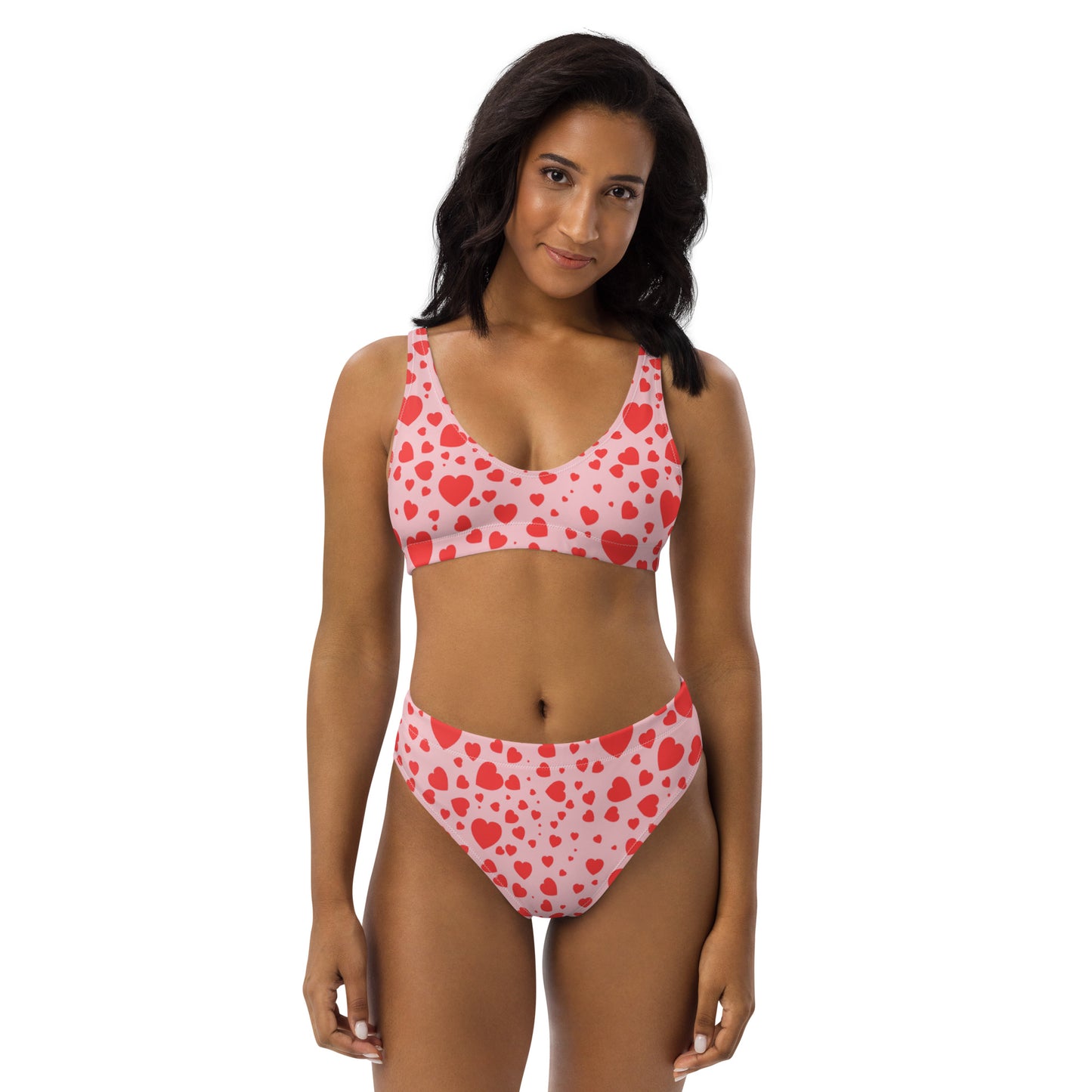 Plenty Hearts Aflutter Recycled High-Waisted Bikini