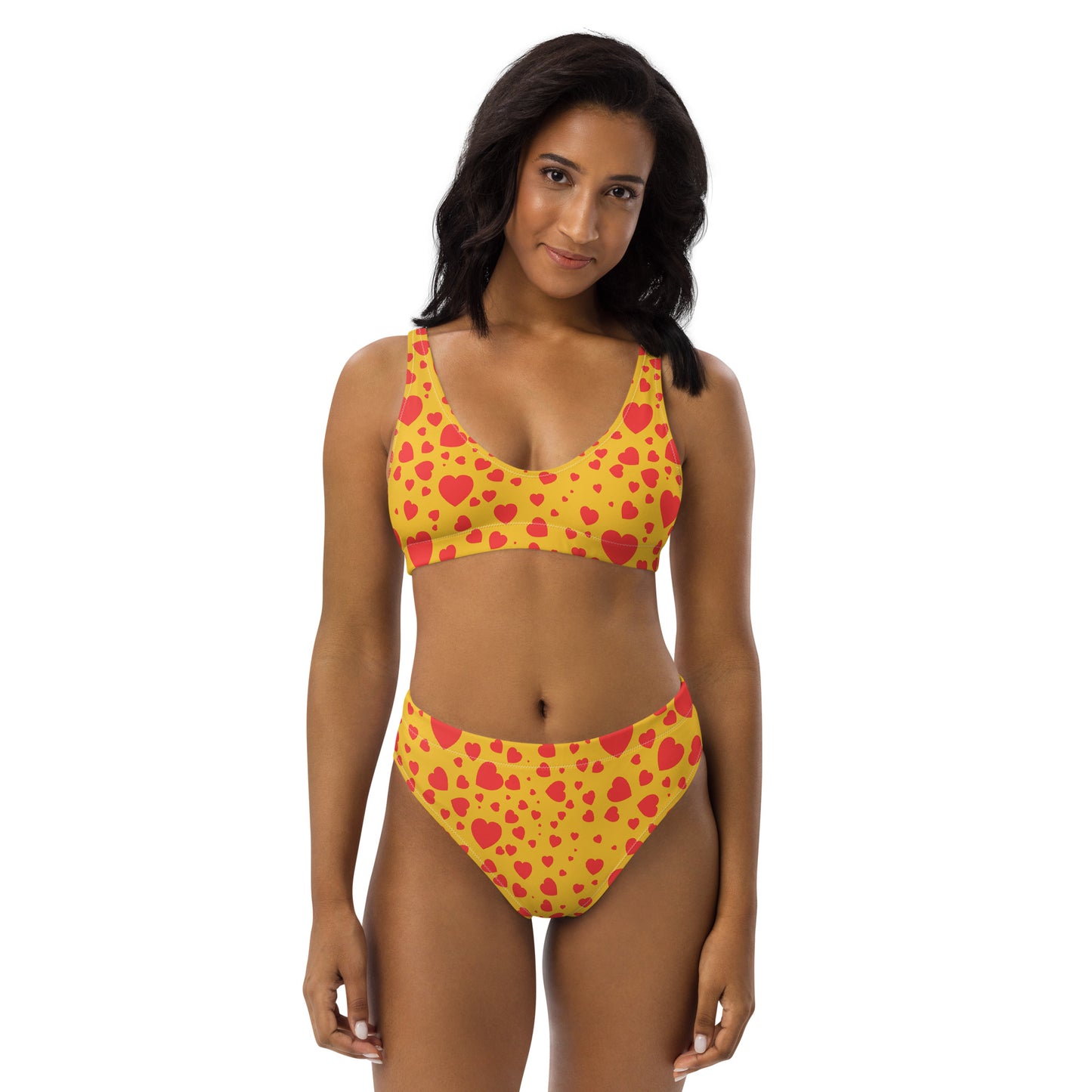 Plenty Hearts Aflutter Recycled High-Waisted Bikini