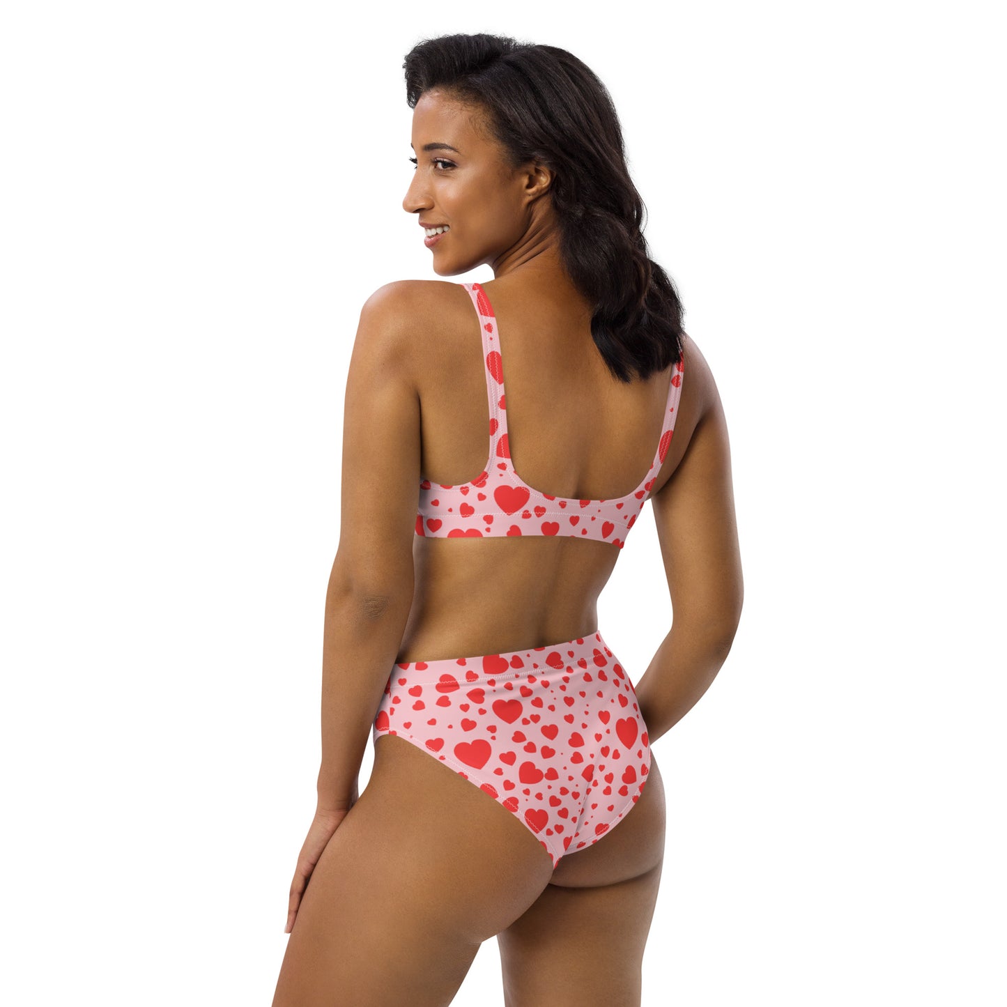 Plenty Hearts Aflutter Recycled High-Waisted Bikini