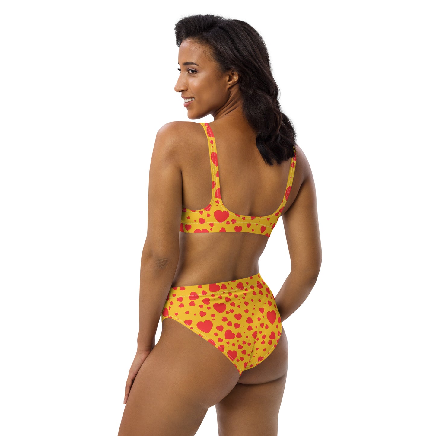 Plenty Hearts Aflutter Recycled High-Waisted Bikini